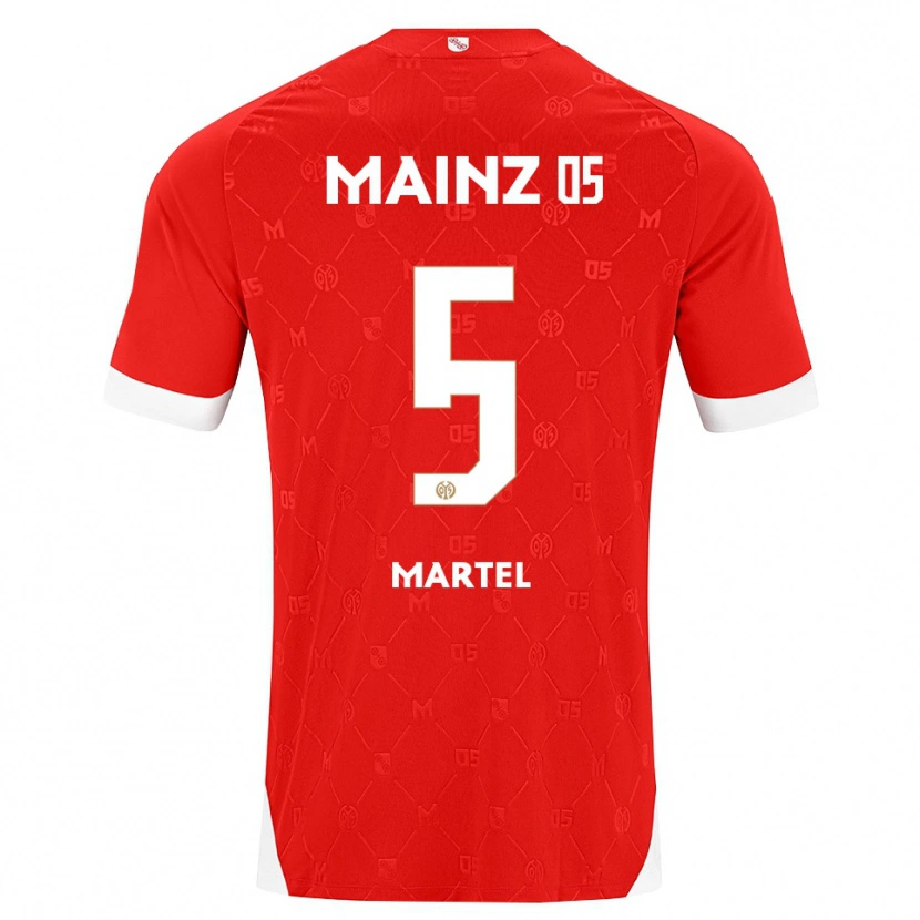Danxen Barn Eric Martel #5 Röd Vit Hemmatröja Matchtröjor 2026/27 Tröjor T-Tröja