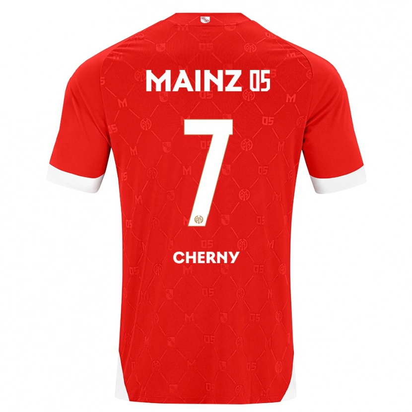 Danxen Barn Nick Cherny #7 Röd Vit Hemmatröja Matchtröjor 2026/27 Tröjor T-Tröja