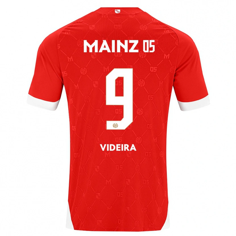 Danxen Barn Jayson Videira #9 Röd Vit Hemmatröja Matchtröjor 2026/27 Tröjor T-Tröja