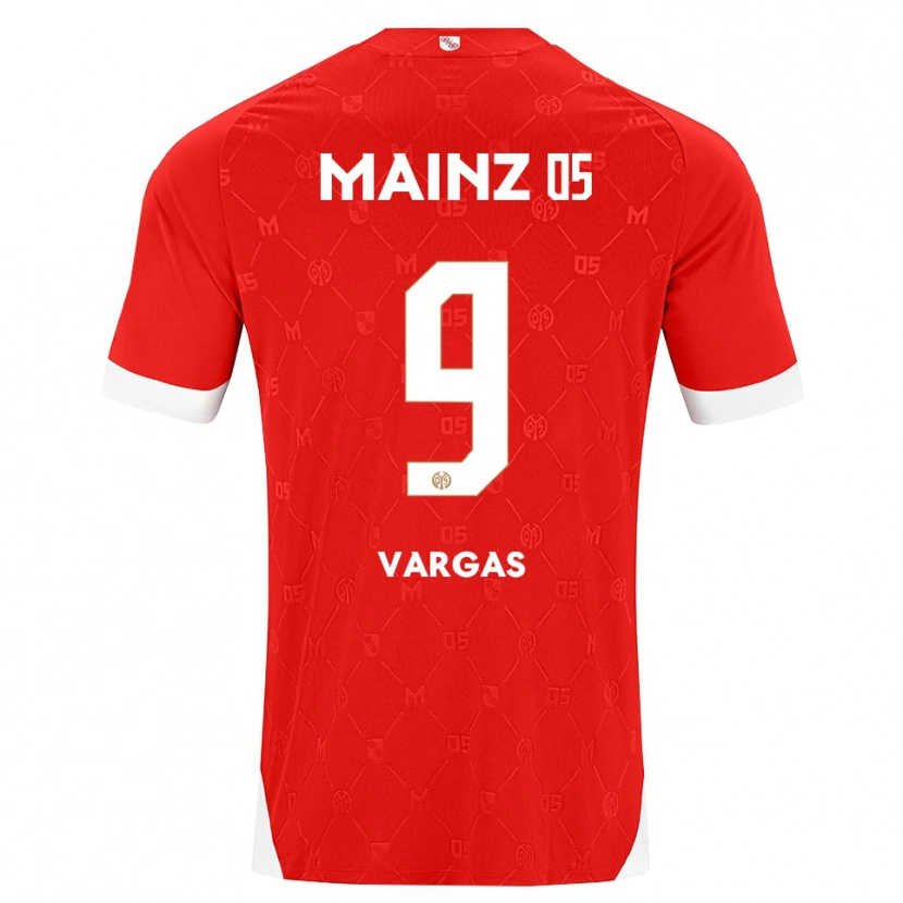 Danxen Barn Nayrobi Vargas #9 Röd Vit Hemmatröja Matchtröjor 2026/27 Tröjor T-Tröja