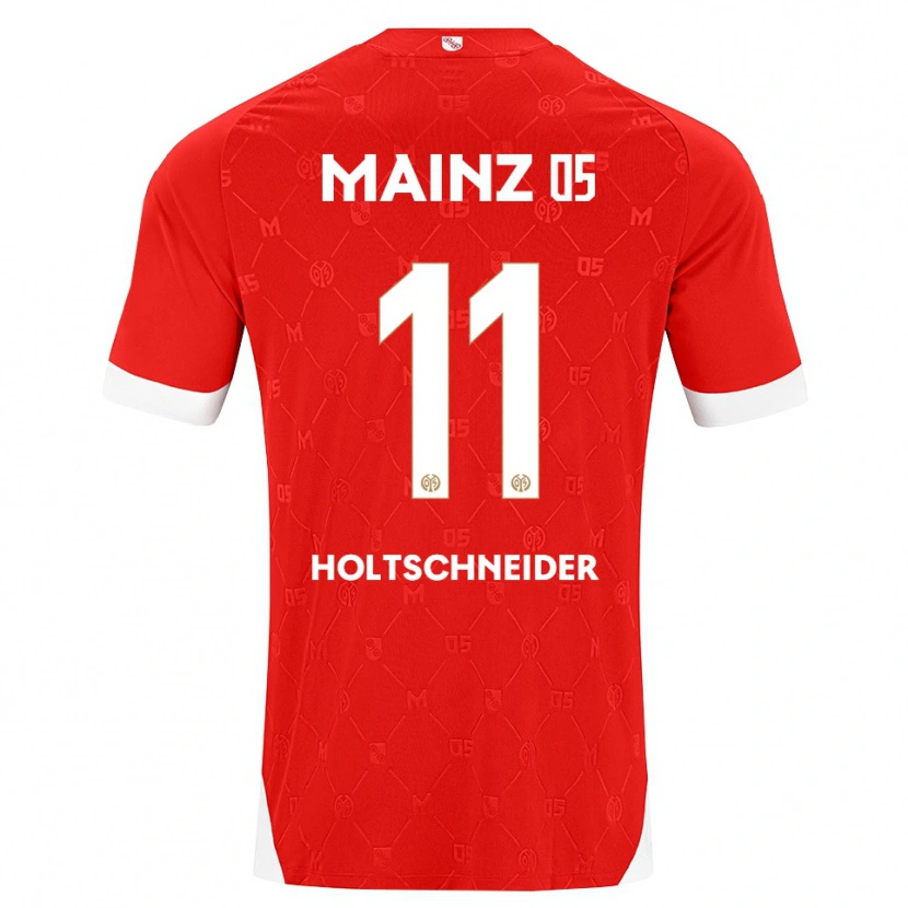 Danxen Barn Hannah Holtschneider #11 Röd Vit Hemmatröja Matchtröjor 2026/27 Tröjor T-Tröja