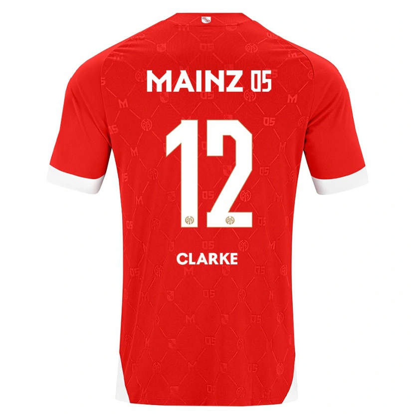 Danxen Barn Sarah Clarke #12 Röd Vit Hemmatröja Matchtröjor 2026/27 Tröjor T-Tröja