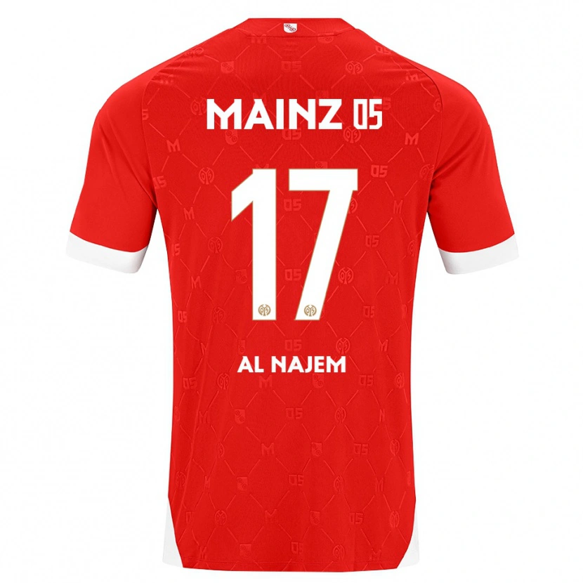 Danxen Barn Salma Al Najem #17 Röd Vit Hemmatröja Matchtröjor 2026/27 Tröjor T-Tröja