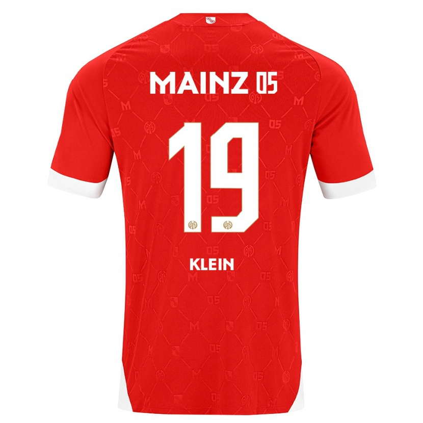 Danxen Barn Yannis Klein #19 Röd Vit Hemmatröja Matchtröjor 2026/27 Tröjor T-Tröja