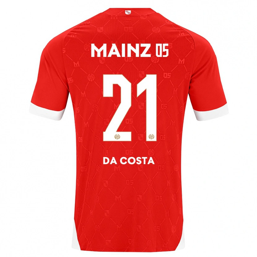 Danxen Barn Danny Da Costa #21 Röd Vit Hemmatröja Matchtröjor 2026/27 Tröjor T-Tröja