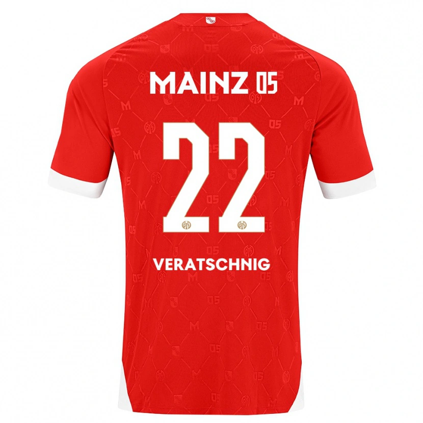 Danxen Barn Nikolas Veratschnig #22 Röd Vit Hemmatröja Matchtröjor 2026/27 Tröjor T-Tröja