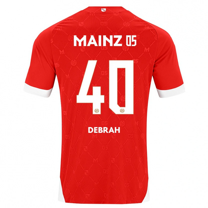Danxen Barn Jeremiah Debrah #40 Röd Vit Hemmatröja Matchtröjor 2026/27 Tröjor T-Tröja