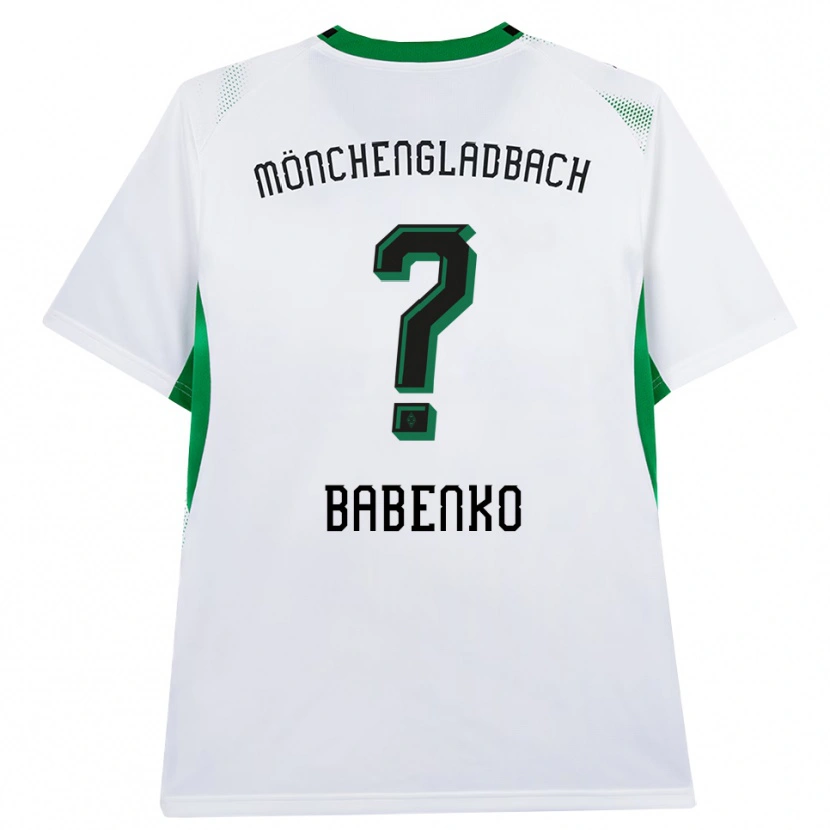 Danxen Barn Artur Babenko #0 Vit Svart Grön Hemmatröja Matchtröjor 2026/27 Tröjor T-Tröja