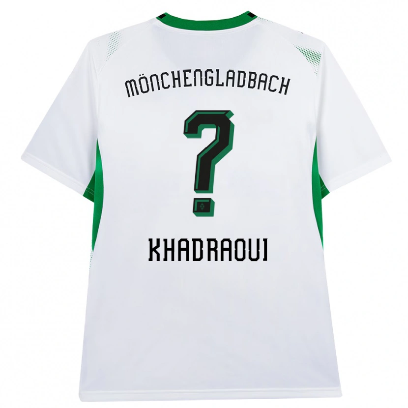 Danxen Barn Rayan Khadraoui #0 Vit Svart Grön Hemmatröja Matchtröjor 2026/27 Tröjor T-Tröja