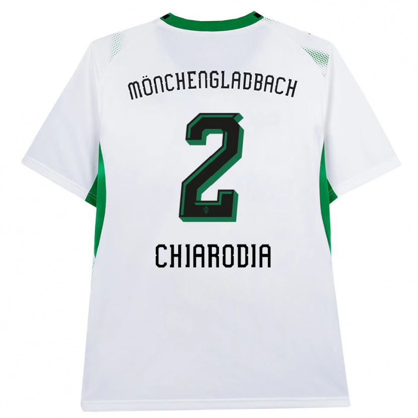 Danxen Barn Fabio Chiarodia #2 Vit Svart Grön Hemmatröja Matchtröjor 2026/27 Tröjor T-Tröja