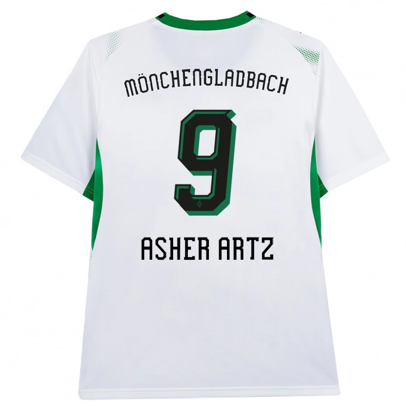 Danxen Barn Asher Artz #9 Vit Svart Grön Hemmatröja Matchtröjor 2026/27 Tröjor T-Tröja