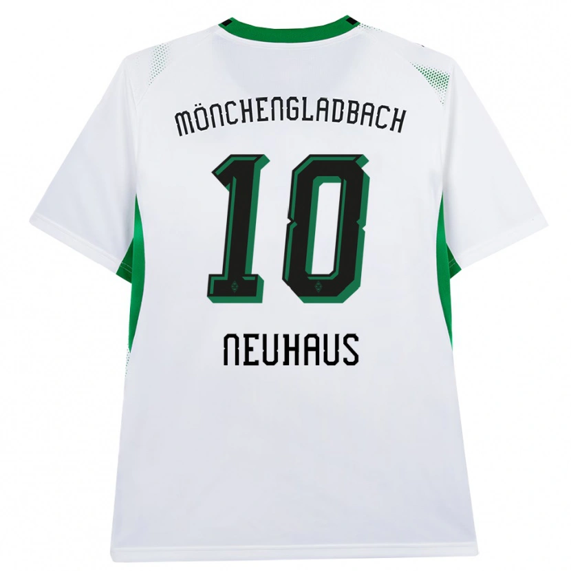 Danxen Barn Florian Neuhaus #10 Vit Svart Grön Hemmatröja Matchtröjor 2026/27 Tröjor T-Tröja