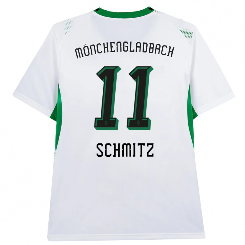 Danxen Barn Louisa Schmitz #11 Vit Svart Grön Hemmatröja Matchtröjor 2026/27 Tröjor T-Tröja