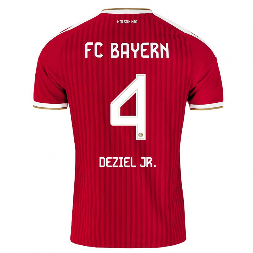 Danxen Barn Robert Deziel Jr. #4 Röd Vit Blå Hemmatröja Matchtröjor 2026/27 Tröjor T-Tröja