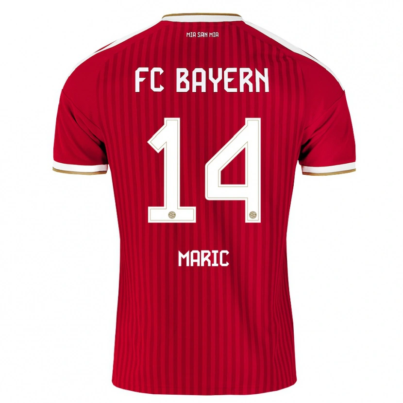 Danxen Barn Matteo Maric #14 Röd Vit Blå Hemmatröja Matchtröjor 2026/27 Tröjor T-Tröja