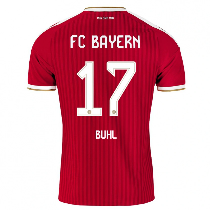 Danxen Barn Klara Buhl #17 Röd Vit Blå Hemmatröja Matchtröjor 2026/27 Tröjor T-Tröja