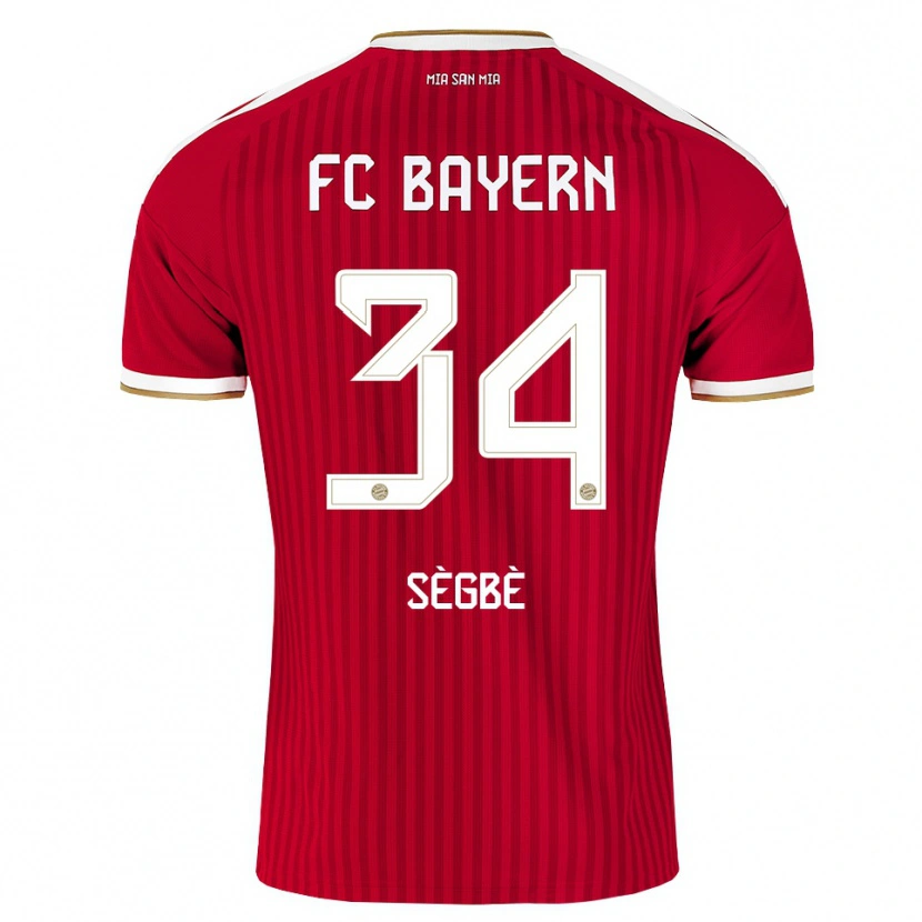 Danxen Barn Désiré Sègbè #34 Röd Vit Blå Hemmatröja Matchtröjor 2026/27 Tröjor T-Tröja