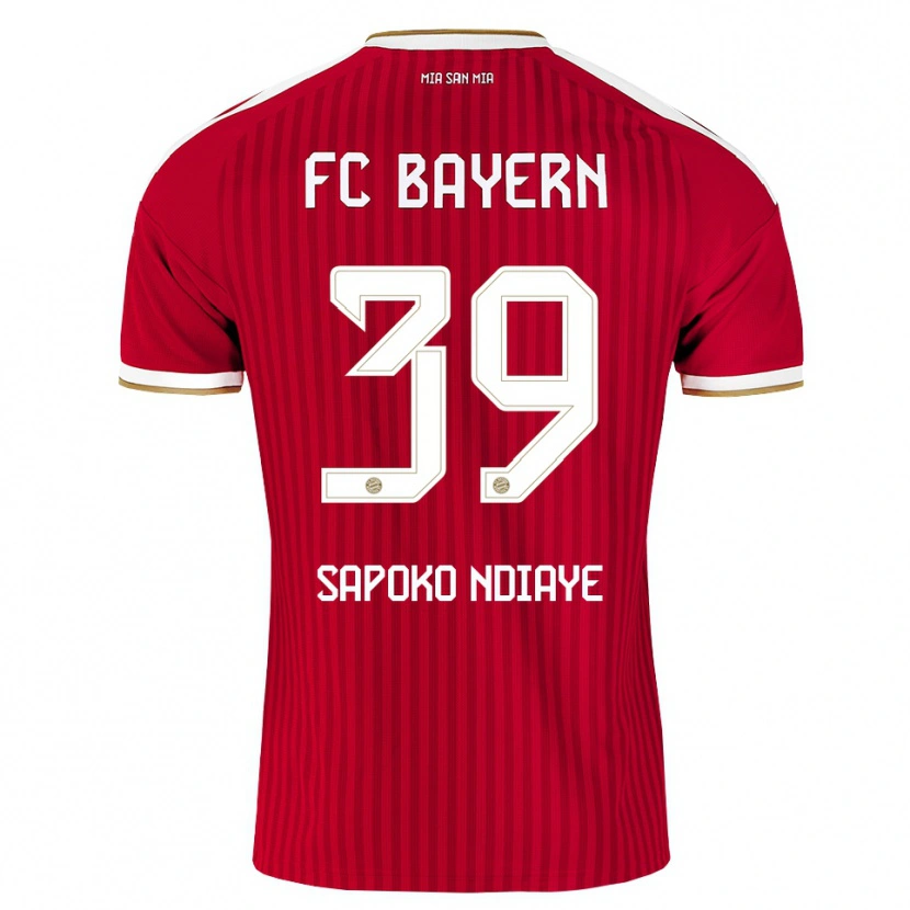 Danxen Barn Bara Sapoko Ndiaye #39 Röd Vit Blå Hemmatröja Matchtröjor 2026/27 Tröjor T-Tröja