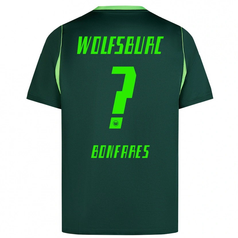 Danxen Barn Marouan Bonfares #0 Mörkgrön Vit Hemmatröja Matchtröjor 2026/27 Tröjor T-Tröja