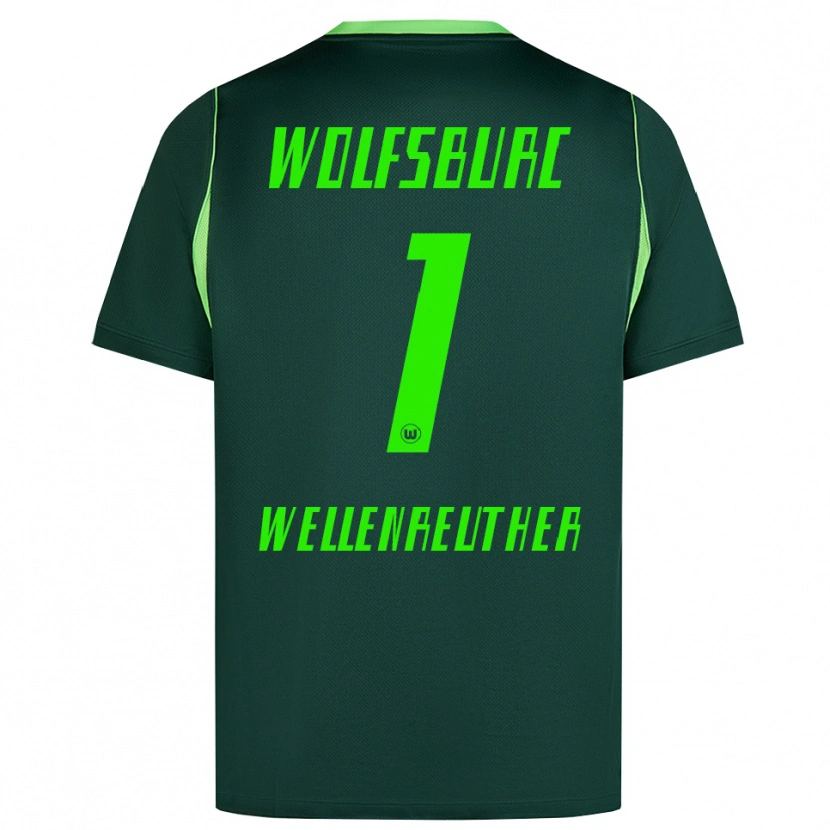 Danxen Barn Timon Wellenreuther #1 Mörkgrön Vit Hemmatröja Matchtröjor 2026/27 Tröjor T-Tröja
