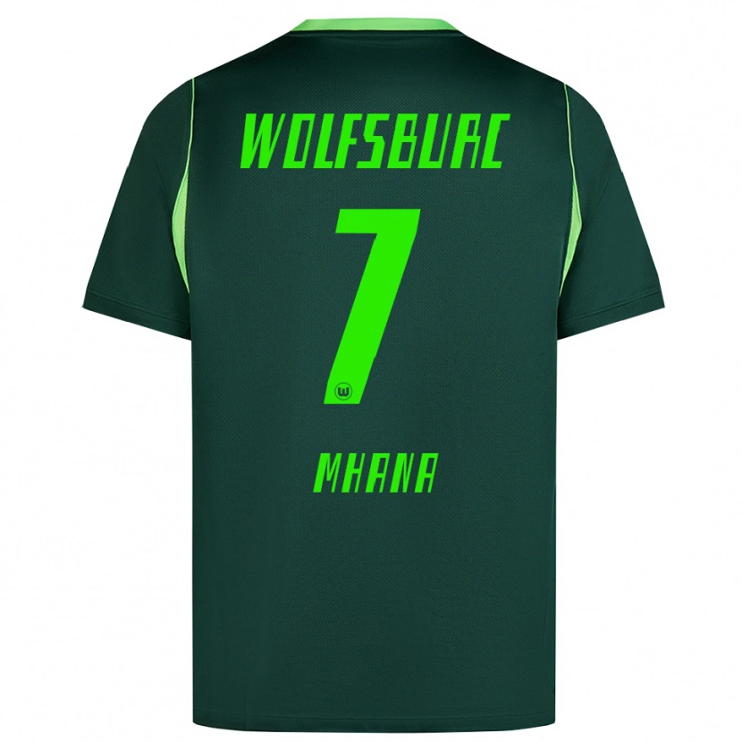 Danxen Barn Younes Mhana #7 Mörkgrön Vit Hemmatröja Matchtröjor 2026/27 Tröjor T-Tröja