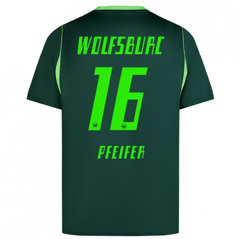 Danxen Barn Leo Pfeifer #16 Mörkgrön Vit Hemmatröja Matchtröjor 2026/27 Tröjor T-Tröja
