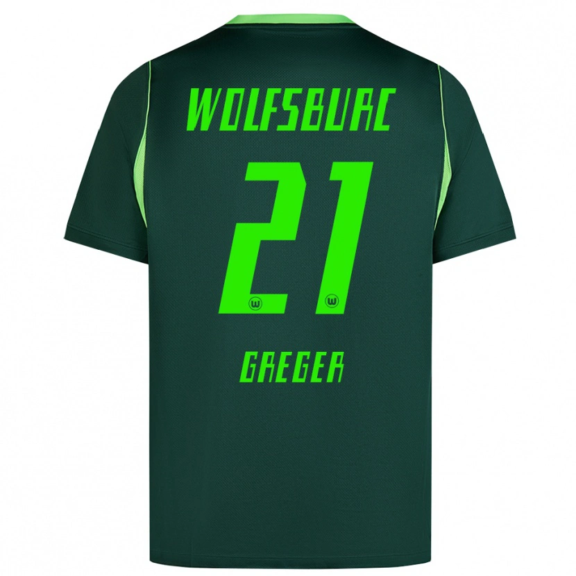 Danxen Barn Max Greger #21 Mörkgrön Vit Hemmatröja Matchtröjor 2026/27 Tröjor T-Tröja