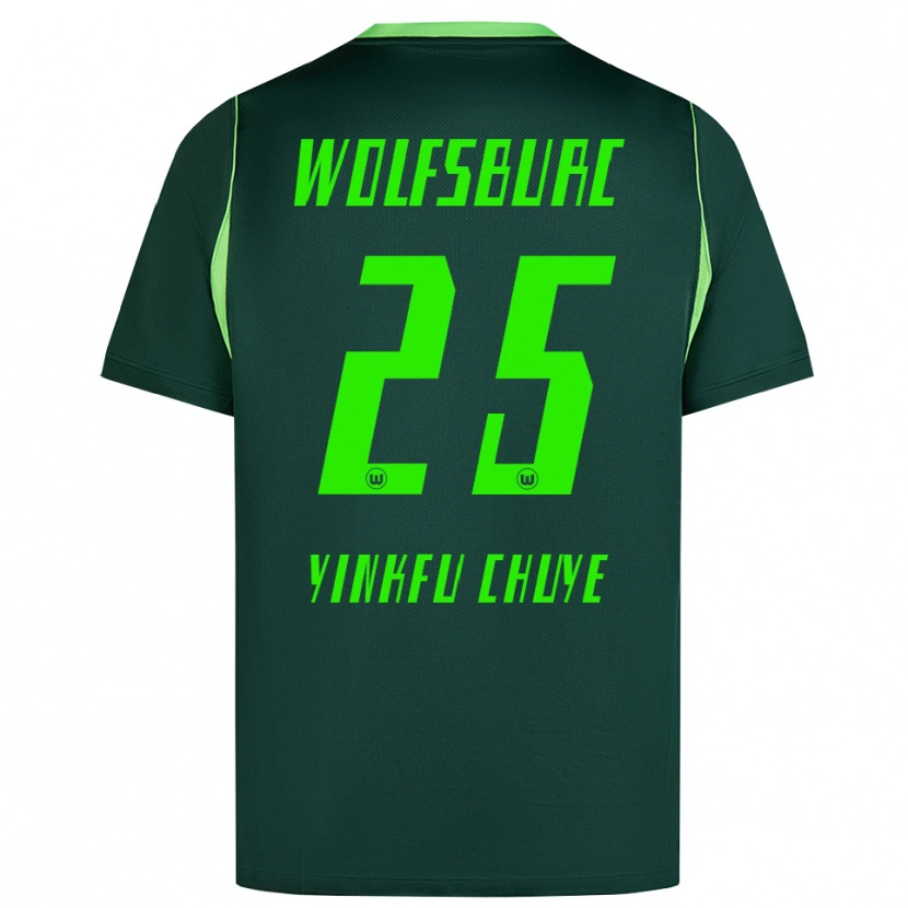 Danxen Barn Miguel Yinkfu Chuye #25 Mörkgrön Vit Hemmatröja Matchtröjor 2026/27 Tröjor T-Tröja