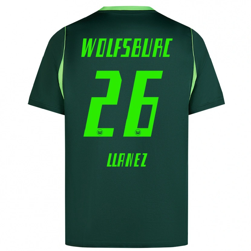 Danxen Barn Ulysses Llanez #26 Mörkgrön Vit Hemmatröja Matchtröjor 2026/27 Tröjor T-Tröja