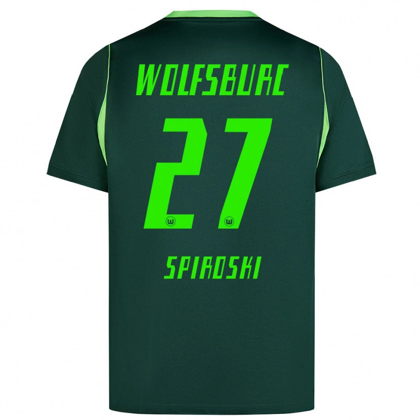 Danxen Barn Luka Spiroski #27 Mörkgrön Vit Hemmatröja Matchtröjor 2026/27 Tröjor T-Tröja