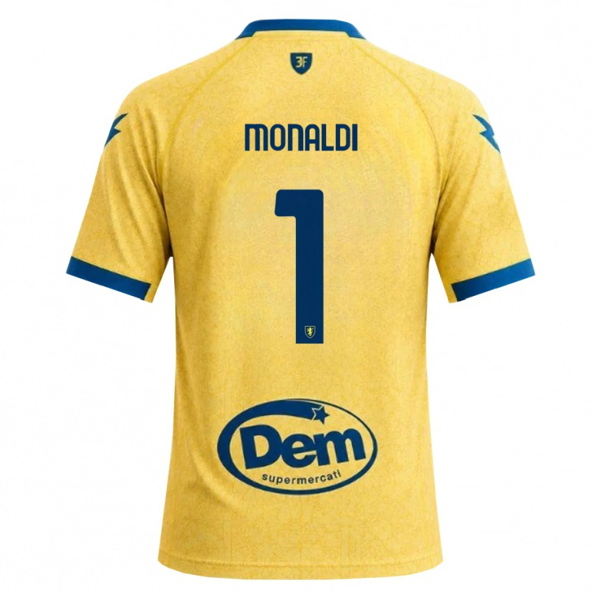 Danxen Barn Matias Monaldi #1 Khakisvart Blå Hemmatröja Matchtröjor 2026/27 Tröjor T-Tröja