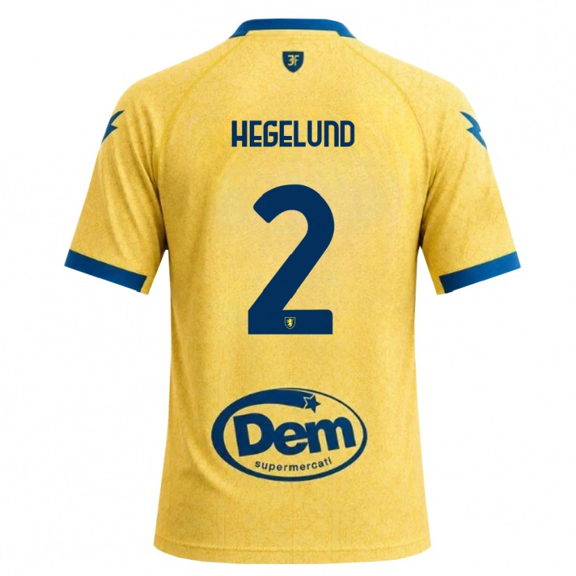 Danxen Barn Victor Hegelund #2 Khakisvart Blå Hemmatröja Matchtröjor 2026/27 Tröjor T-Tröja