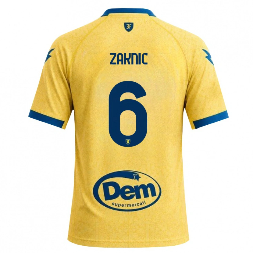 Danxen Barn Lazar Zaknic #6 Khakisvart Blå Hemmatröja Matchtröjor 2026/27 Tröjor T-Tröja