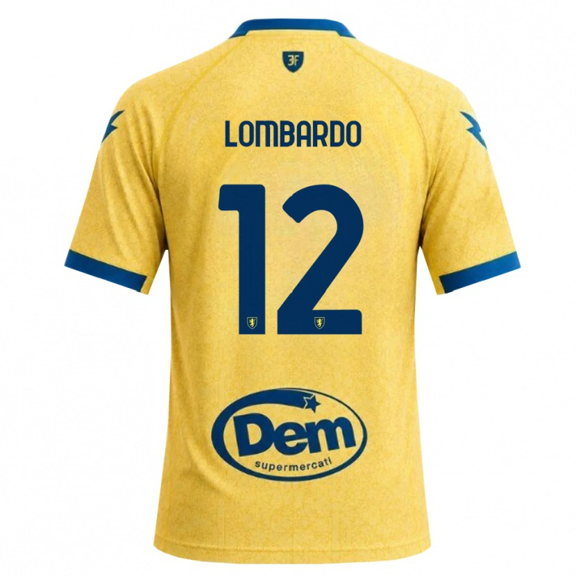Danxen Barn Alessandro Lombardo #12 Khakisvart Blå Hemmatröja Matchtröjor 2026/27 Tröjor T-Tröja