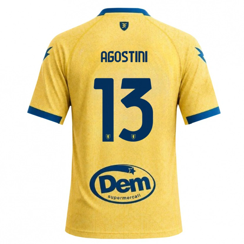 Danxen Barn Domenico Agostini #13 Khakisvart Blå Hemmatröja Matchtröjor 2026/27 Tröjor T-Tröja
