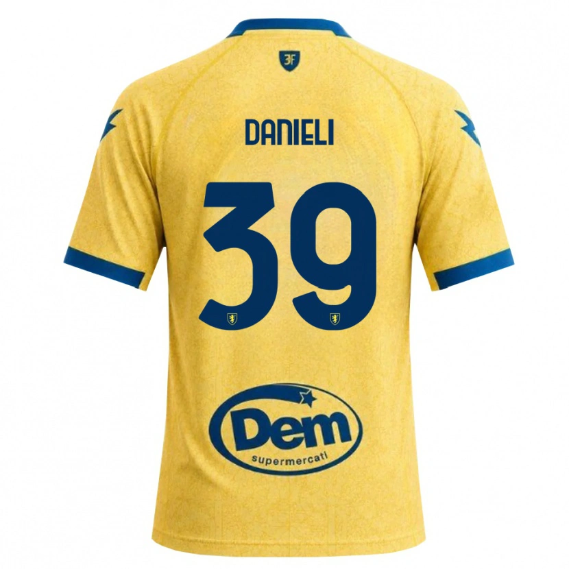 Danxen Barn Alessio Danieli #39 Khakisvart Blå Hemmatröja Matchtröjor 2026/27 Tröjor T-Tröja