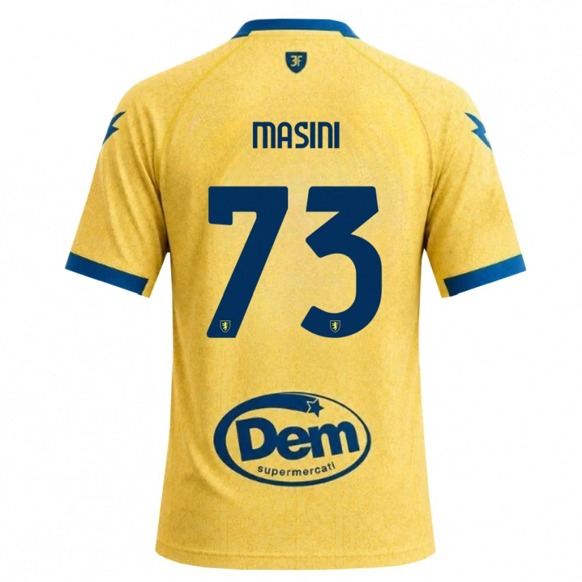 Danxen Barn Patrizio Masini #73 Khakisvart Blå Hemmatröja Matchtröjor 2026/27 Tröjor T-Tröja