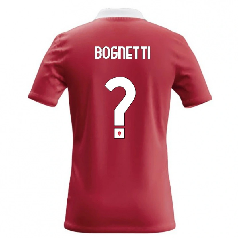 Danxen Barn Federico Bognetti #0 Röd Vit Hemmatröja Matchtröjor 2026/27 Tröjor T-Tröja