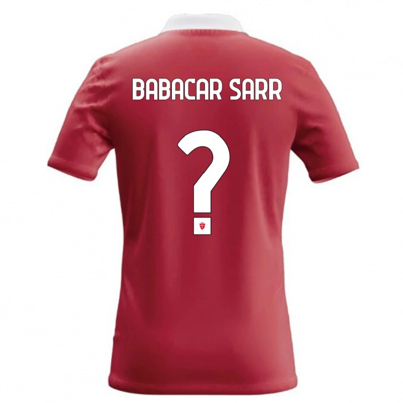 Danxen Barn Pietro Babacar Sarr #0 Röd Vit Hemmatröja Matchtröjor 2026/27 Tröjor T-Tröja
