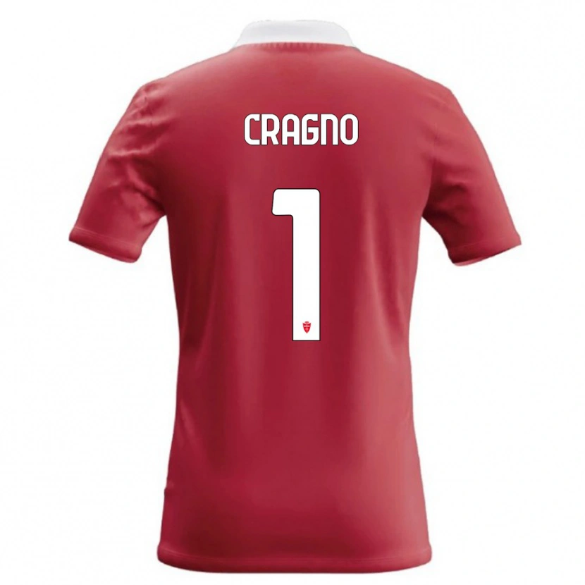 Danxen Barn Alessio Cragno #1 Röd Vit Hemmatröja Matchtröjor 2026/27 Tröjor T-Tröja