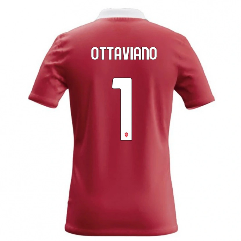 Danxen Barn Alessandro Ottaviano #1 Röd Vit Hemmatröja Matchtröjor 2026/27 Tröjor T-Tröja