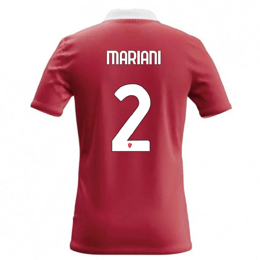 Danxen Barn Christian Mariani #2 Röd Vit Hemmatröja Matchtröjor 2026/27 Tröjor T-Tröja
