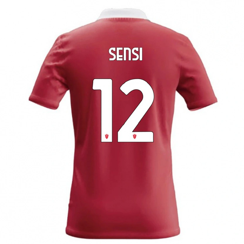Danxen Barn Stefano Sensi #12 Röd Vit Hemmatröja Matchtröjor 2026/27 Tröjor T-Tröja