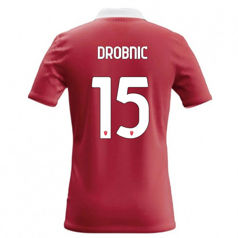 Danxen Barn Matic Drobnic #15 Röd Vit Hemmatröja Matchtröjor 2026/27 Tröjor T-Tröja