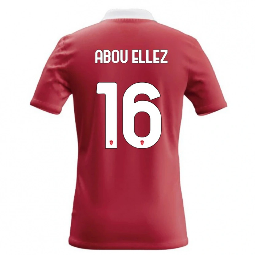 Danxen Barn Amir Abou Elezz #16 Röd Vit Hemmatröja Matchtröjor 2026/27 Tröjor T-Tröja