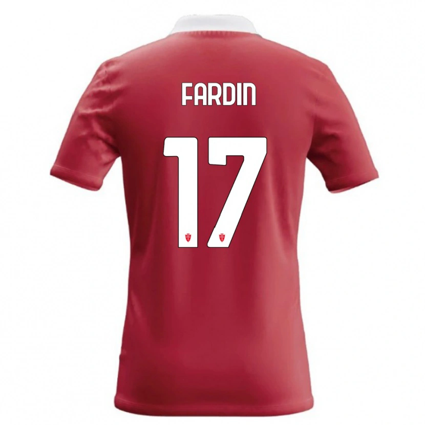 Danxen Barn Giulio Fardin #17 Röd Vit Hemmatröja Matchtröjor 2026/27 Tröjor T-Tröja
