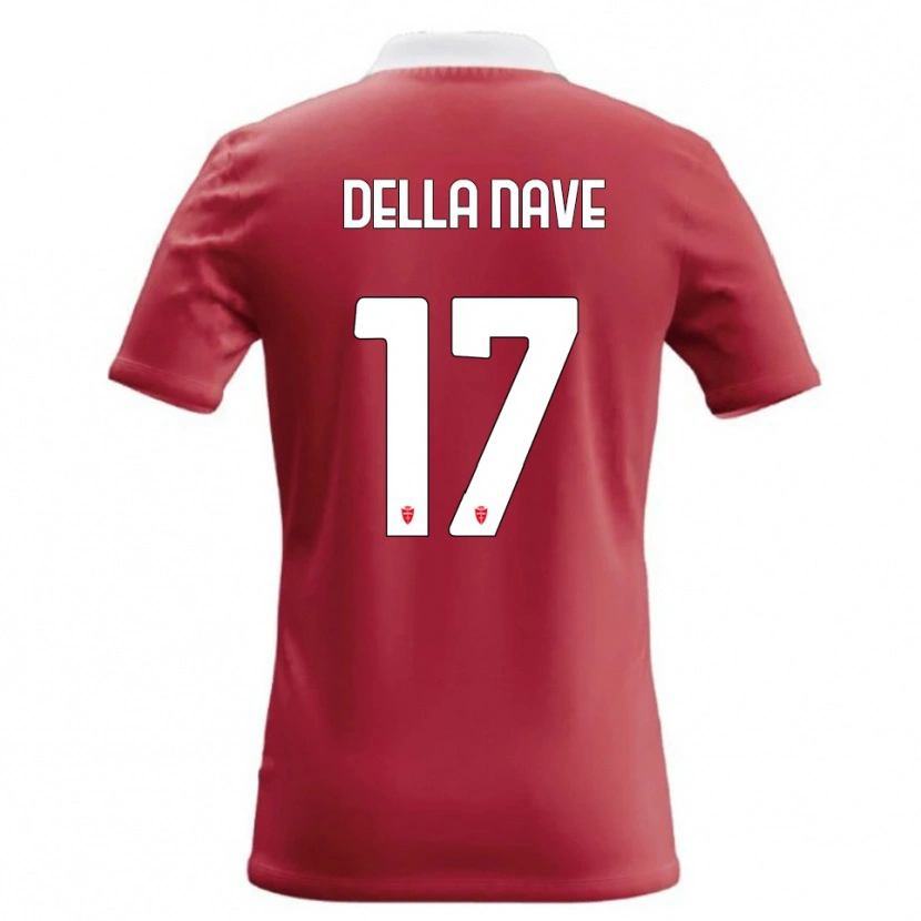 Danxen Barn Alex Ortolani Della Nave #17 Röd Vit Hemmatröja Matchtröjor 2026/27 Tröjor T-Tröja