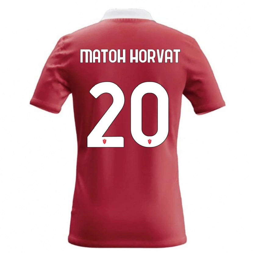 Danxen Barn Liam Matoh Horvat #20 Röd Vit Hemmatröja Matchtröjor 2026/27 Tröjor T-Tröja