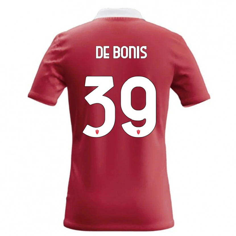 Danxen Barn Andrea De Bonis #39 Röd Vit Hemmatröja Matchtröjor 2026/27 Tröjor T-Tröja