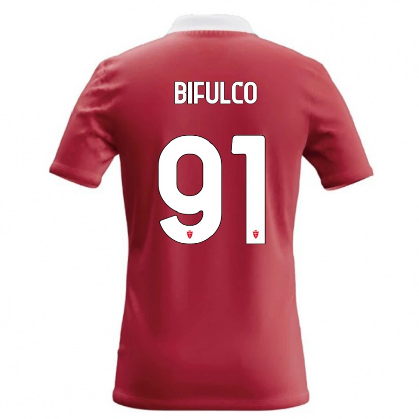 Danxen Barn Davide Bifulco #91 Röd Vit Hemmatröja Matchtröjor 2026/27 Tröjor T-Tröja